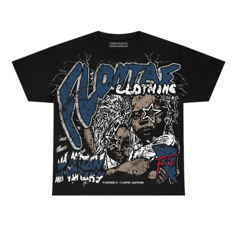 French Blue 12s Flontae T-Shirt No Action Graphic made by Flontae Clothing