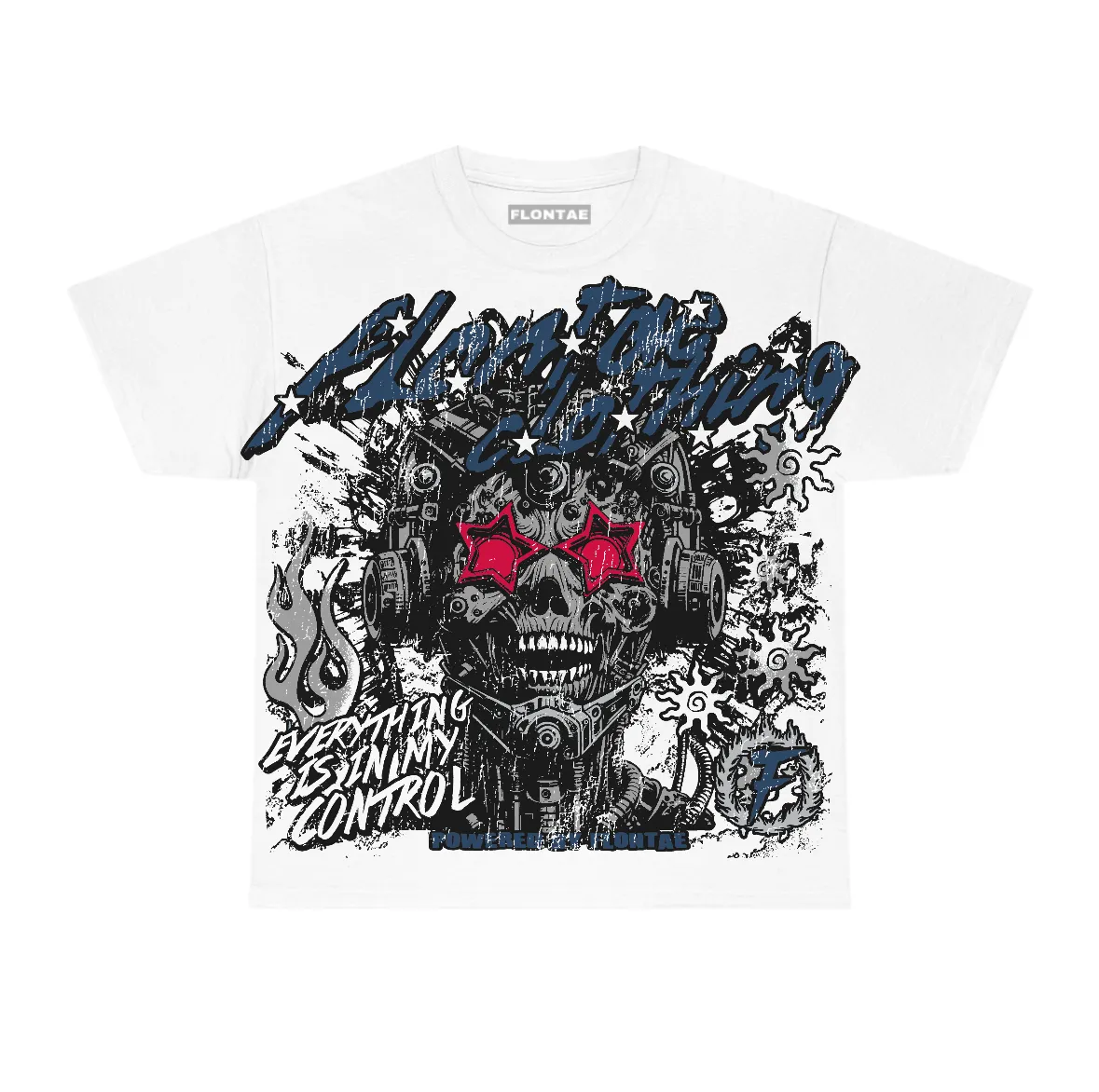 French Blue 12s Flontae T-Shirt My Control Graphic sold by Flontae Clothing