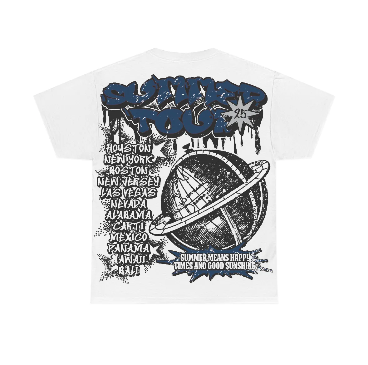 French Blue 12s Flontae T-Shirt Happiness Graphic sold by Flontae Clothing product image thumbnail 2