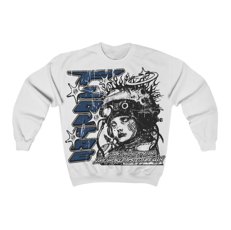 French Blue 12s Flontae Crewneck Sweatshirt Self Aware Graphic sold by Flontae Clothing