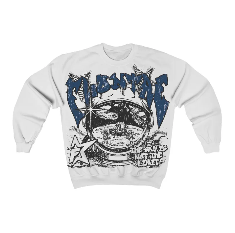 French Blue 12s Flontae Crewneck Sweatshirt Stay Ahead Graphic sold by Flontae Clothing