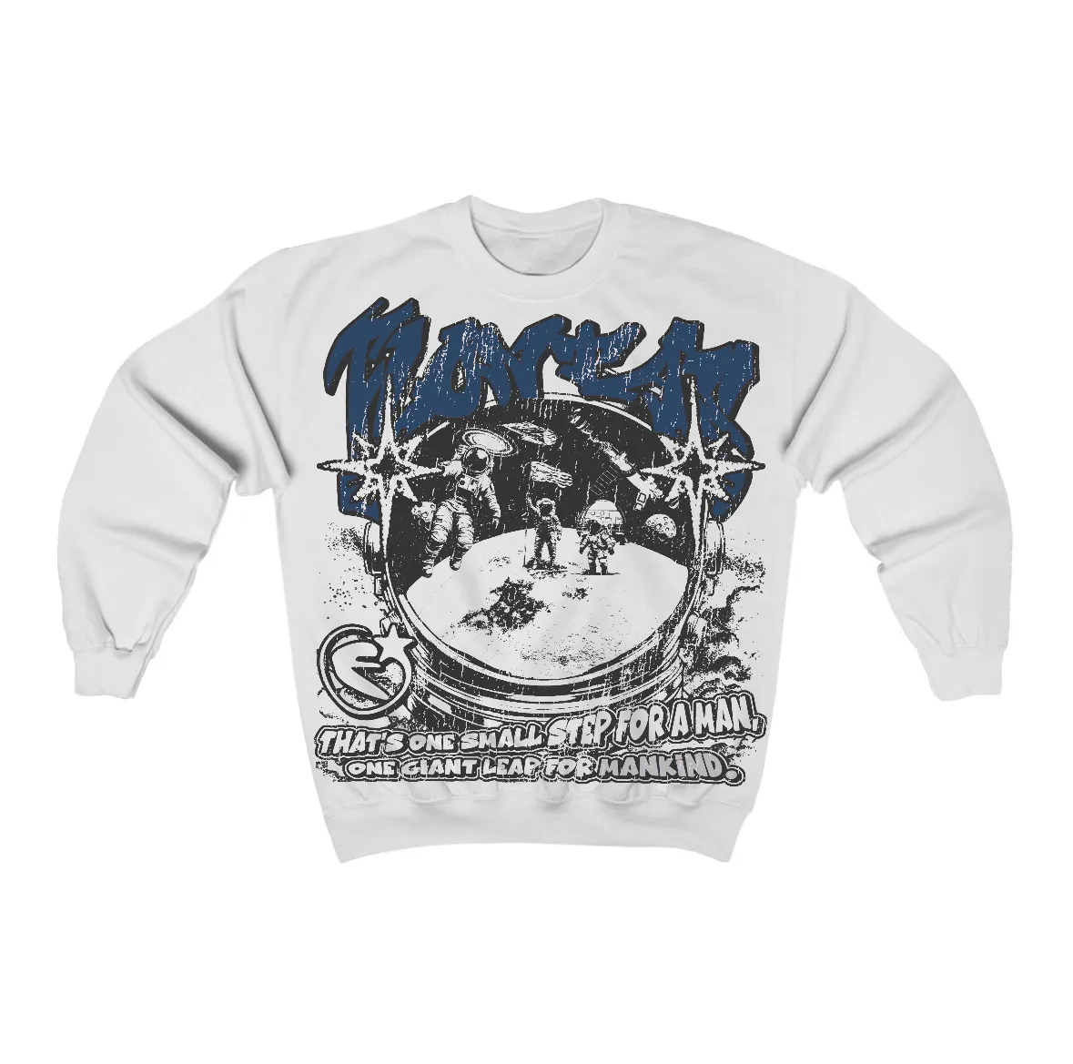 French Blue 12s Flontae Crewneck Sweatshirt Be Proud Graphic sold by Flontae Clothing
