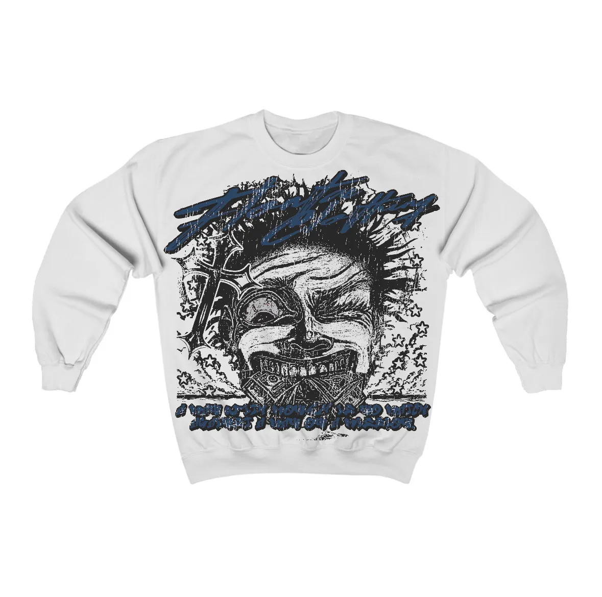 French Blue 12s Flontae Crewneck Sweatshirt Nothing Else Graphic sold by Flontae Clothing