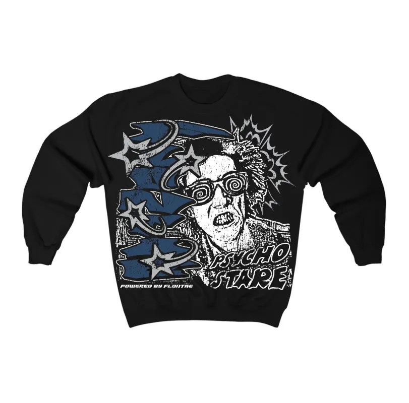 French Blue 12s Flontae Crewneck Sweatshirt Stare Graphic sold by Flontae Clothing
