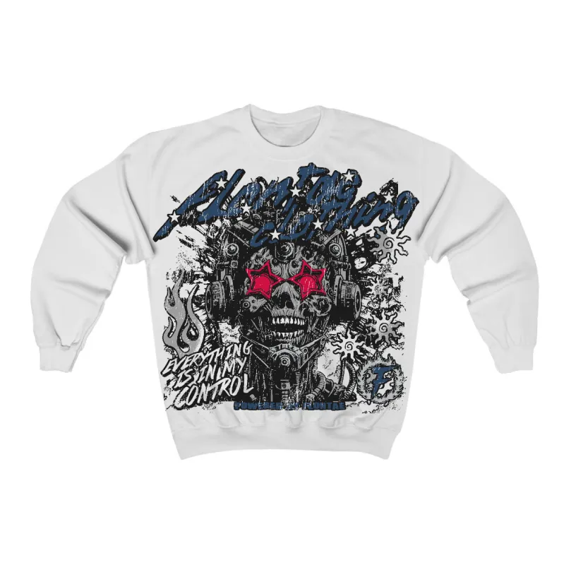 French Blue 12s Flontae Crewneck Sweatshirt My Control Graphic sold by Flontae Clothing
