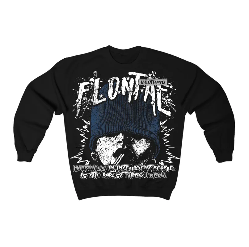 French Blue 12s Flontae Crewneck Sweatshirt Furious Graphic sold by Flontae Clothing