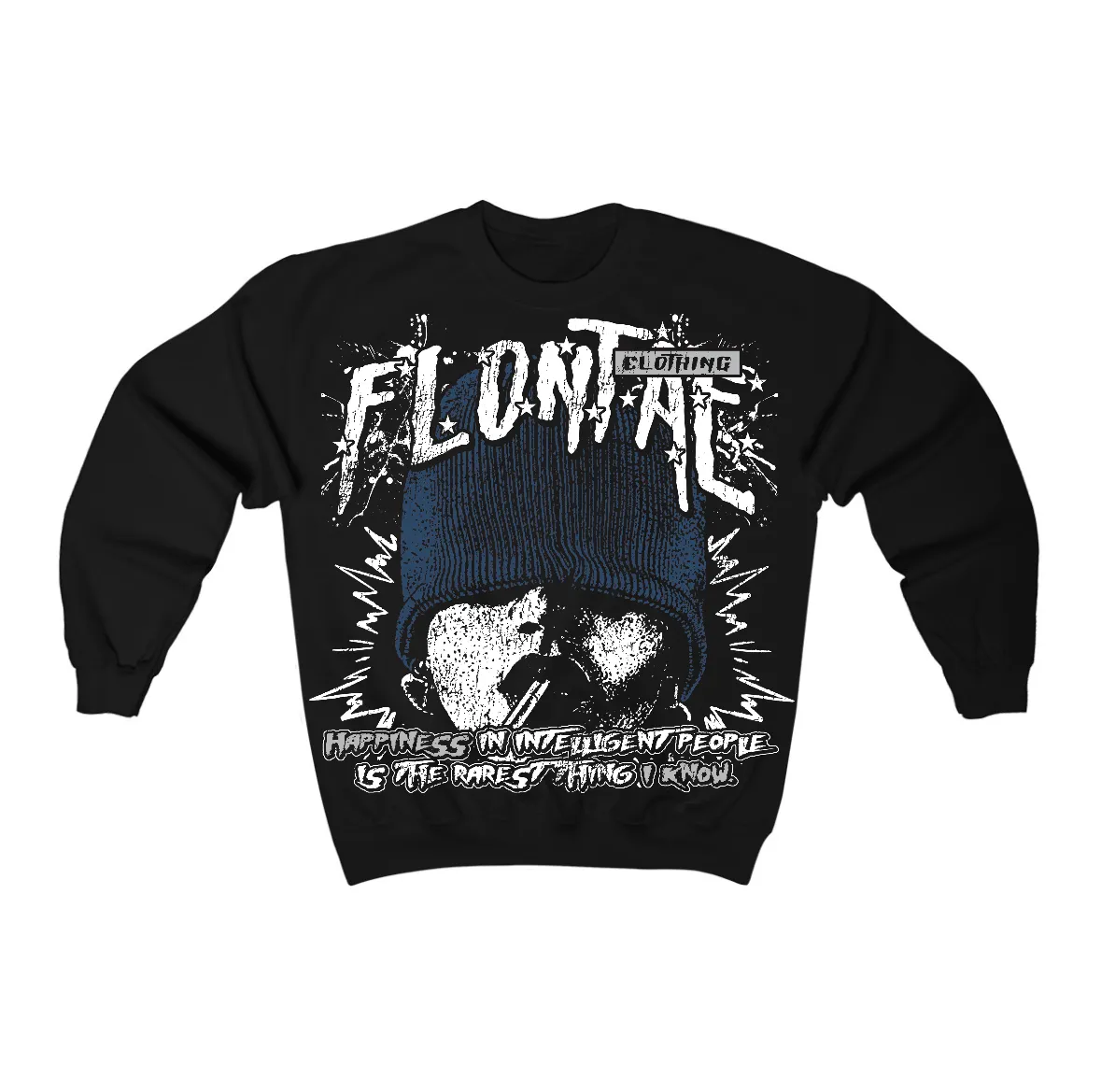 French Blue 12s Flontae Crewneck Sweatshirt Furious Graphic sold by Flontae Clothing