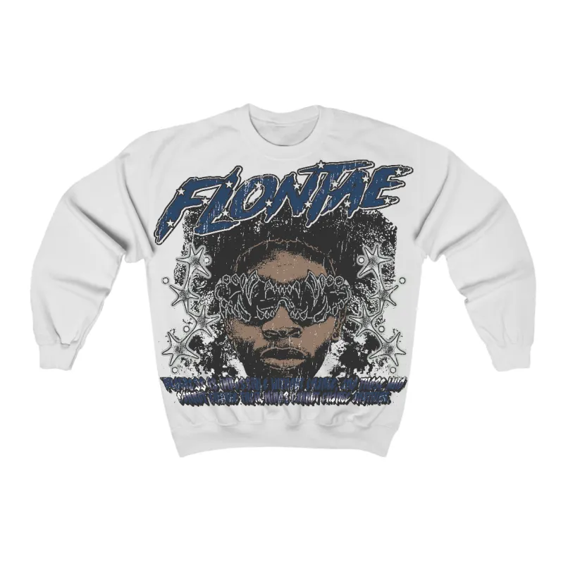 French Blue 12s Flontae Crewneck Sweatshirt Stay Hopeful Graphic sold by Flontae Clothing