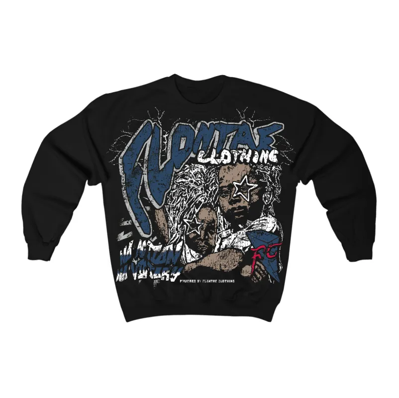 French Blue 12s Flontae Crewneck Sweatshirt No Action Graphic sold by Flontae Clothing