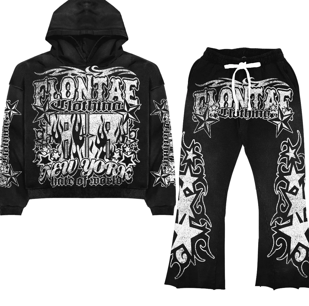 Flontae Peaceful Earth 2 Piece Sweatsuit Set sold by Flontae Clothing