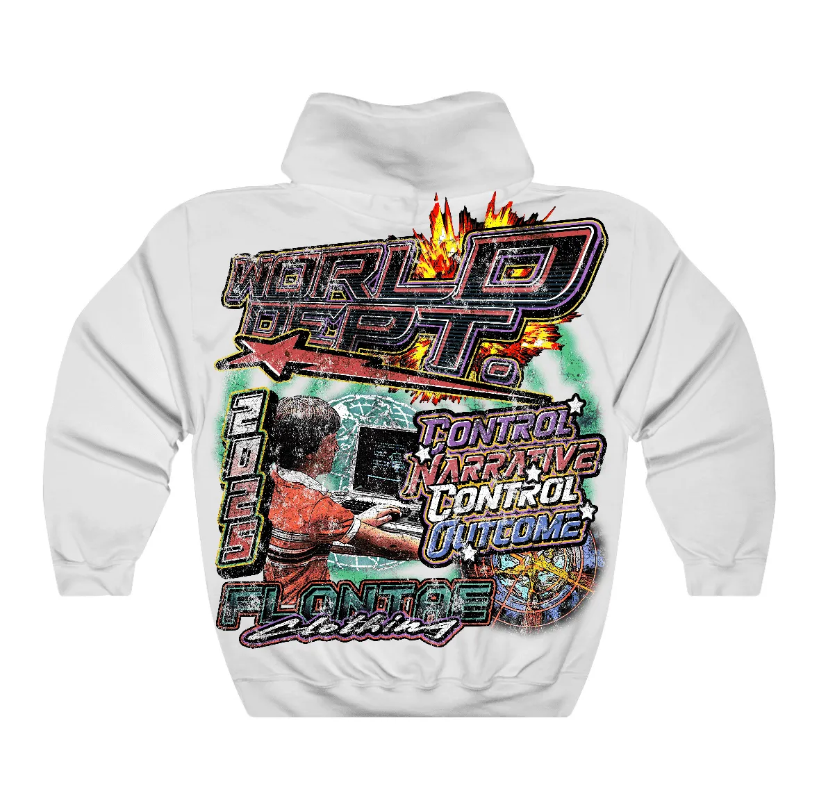 Flontae Hoodie Control The Narrative Graphic sold by Flontae Clothing product image thumbnail 2