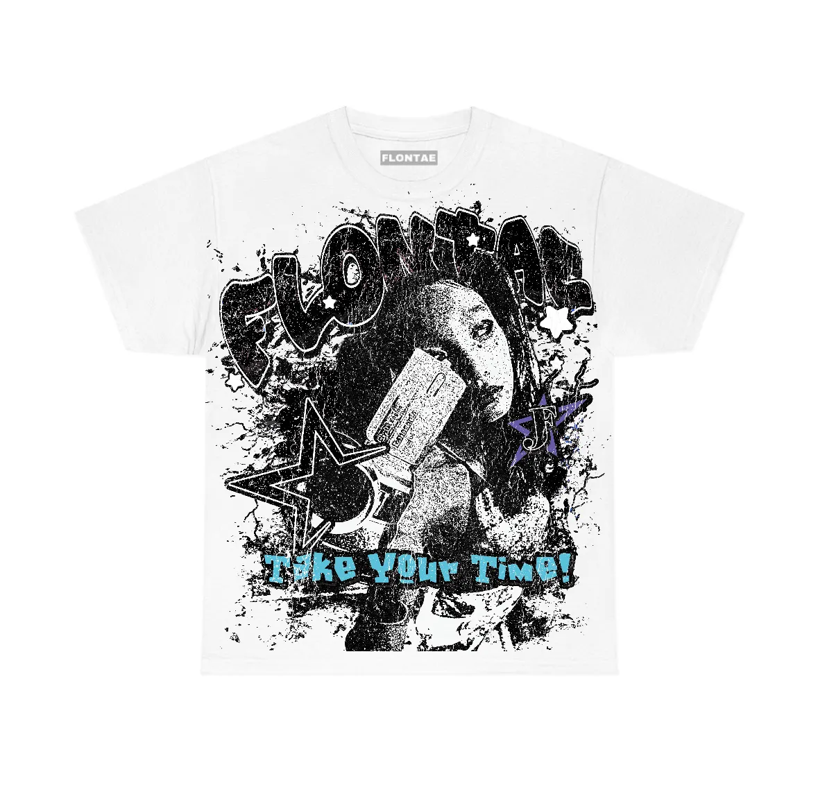 Aqua 8s Flontae T-Shirt Be Patient Graphic sold by Flontae Clothing