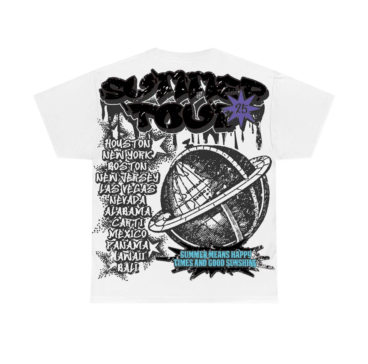 Aqua 8s Flontae T-Shirt Happiness Graphic sold by Flontae Clothing product image thumbnail 2
