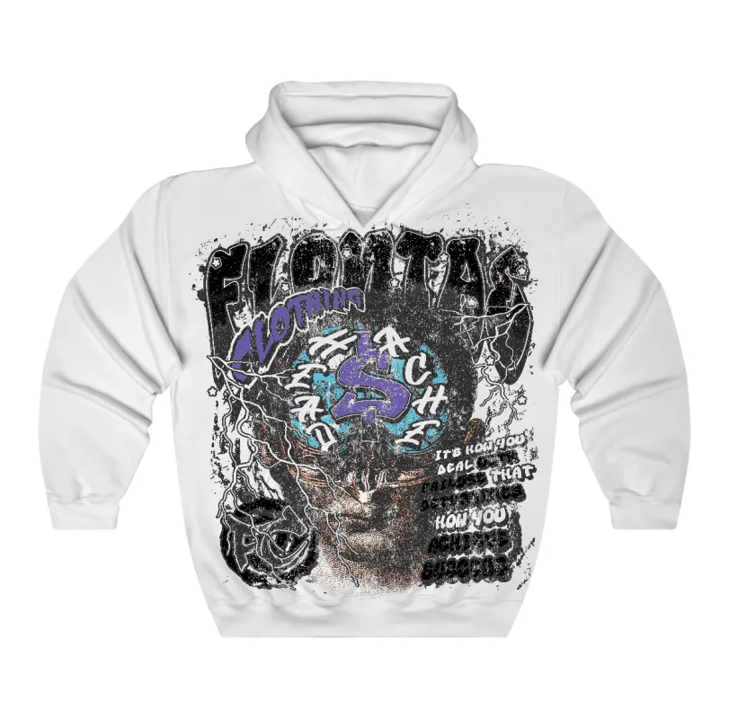 Aqua 8s Flontae Hoodie Headstorm Graphic sold by Flontae Clothing