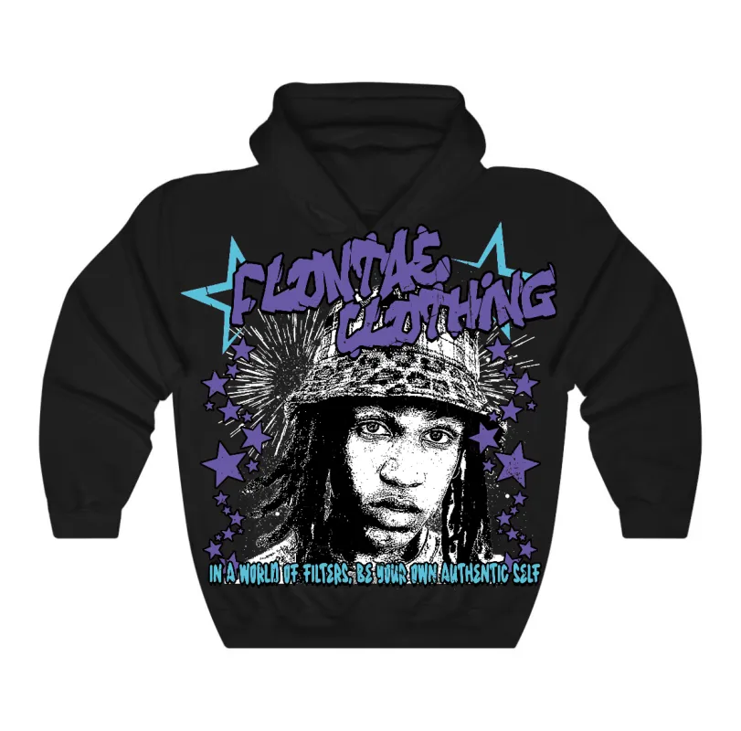 Aqua 8s Flontae Hoodie Be Yourself Graphic sold by Flontae Clothing