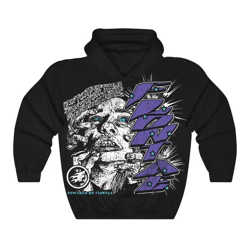 Aqua 8s Flontae Hoodie Forever Graphic sold by Flontae Clothing