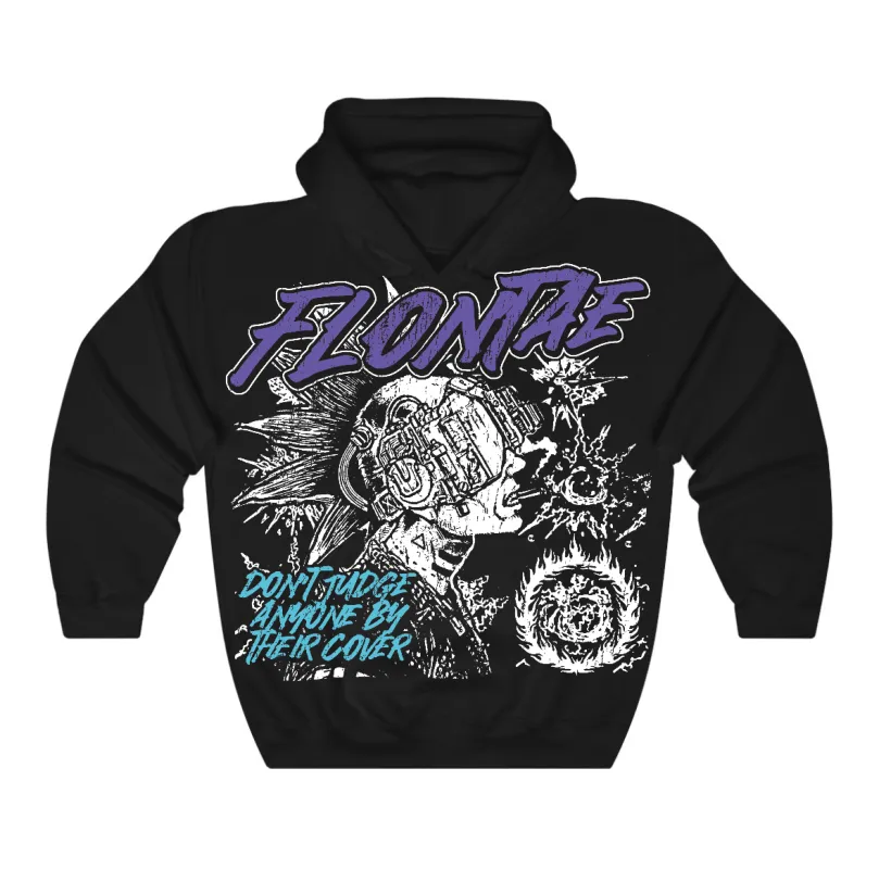 Aqua 8s Flontae Hoodie Don't Judge Graphic sold by Flontae Clothing