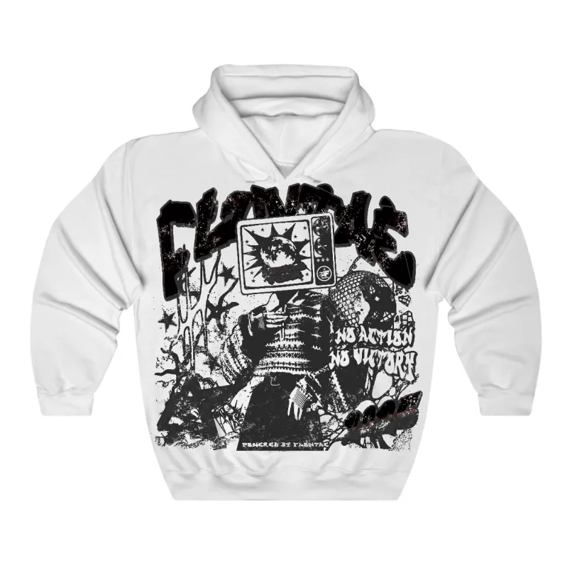 Black Cat 4s Flontae Hoodie No Victory Graphic sold by Flontae Clothing