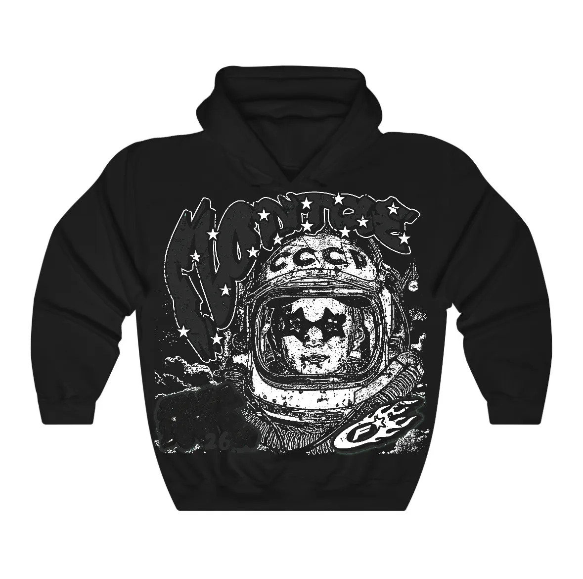 Black Cat 4s Flontae Hoodie Get Around Graphic sold by Flontae Clothing