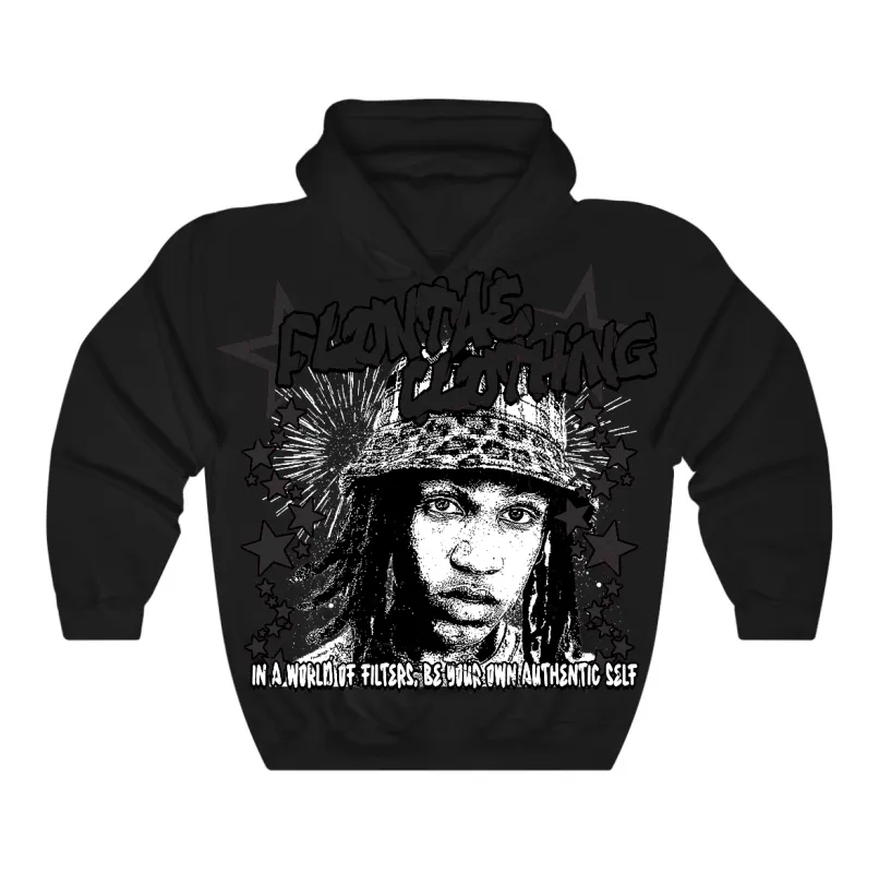 Black Cat 4s Flontae Hoodie Be Yourself Graphic sold by Flontae Clothing