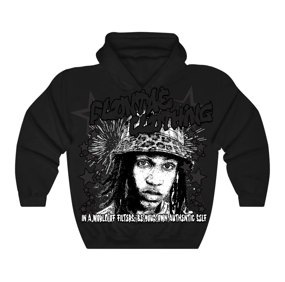 Black Cat 4s Flontae Hoodie Be Yourself Graphic sold by Flontae Clothing