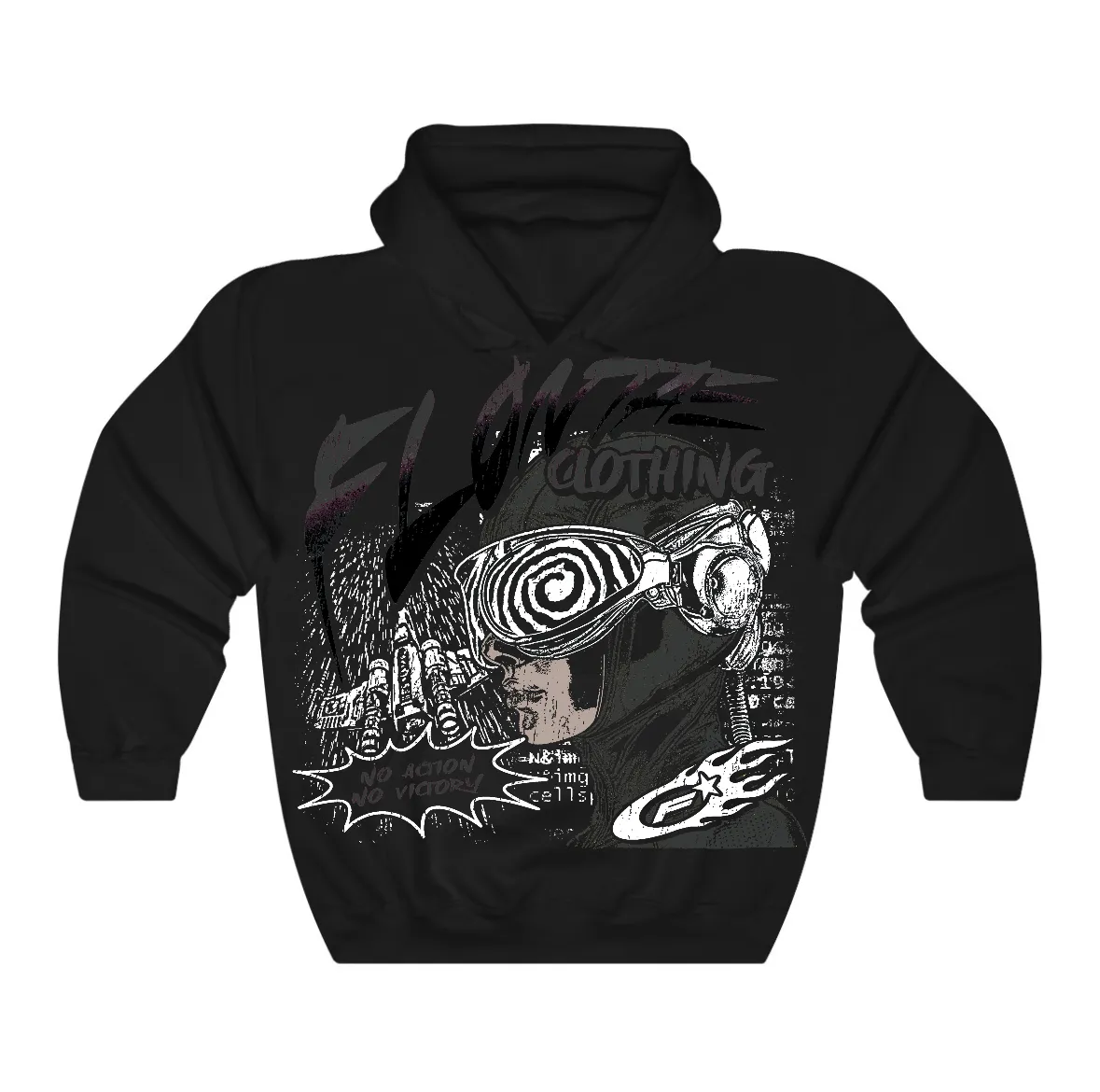 Black Cat 4s Flontae Hoodie Justify Graphic sold by Flontae Clothing