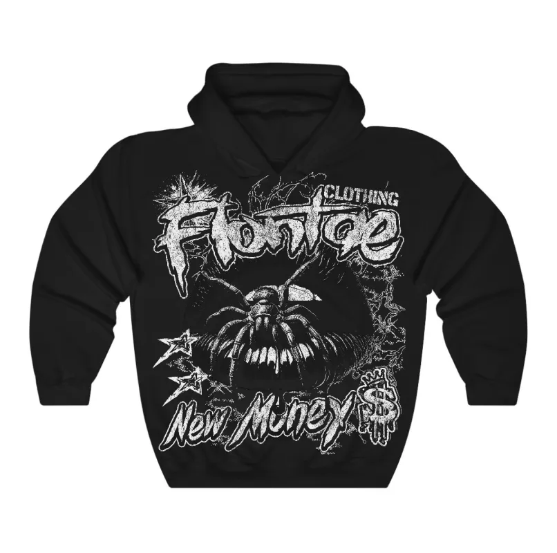 Black Cat 4s Flontae Hoodie All Mouth Graphic sold by Flontae Clothing