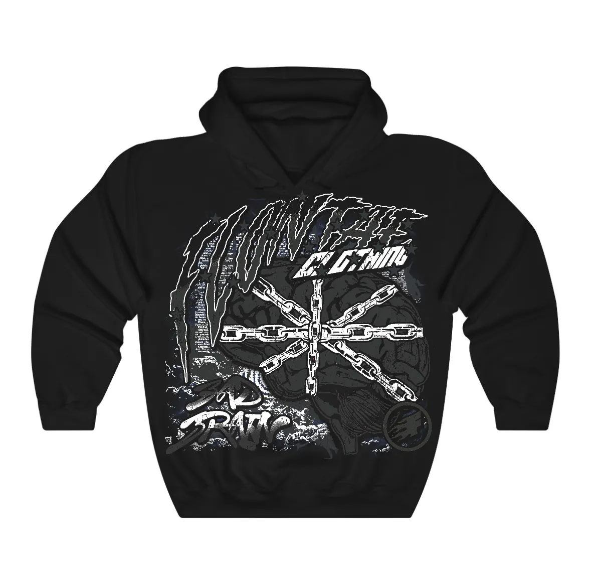 Black Cat 4s Flontae Hoodie Bad Brain Graphic sold by Flontae Clothing