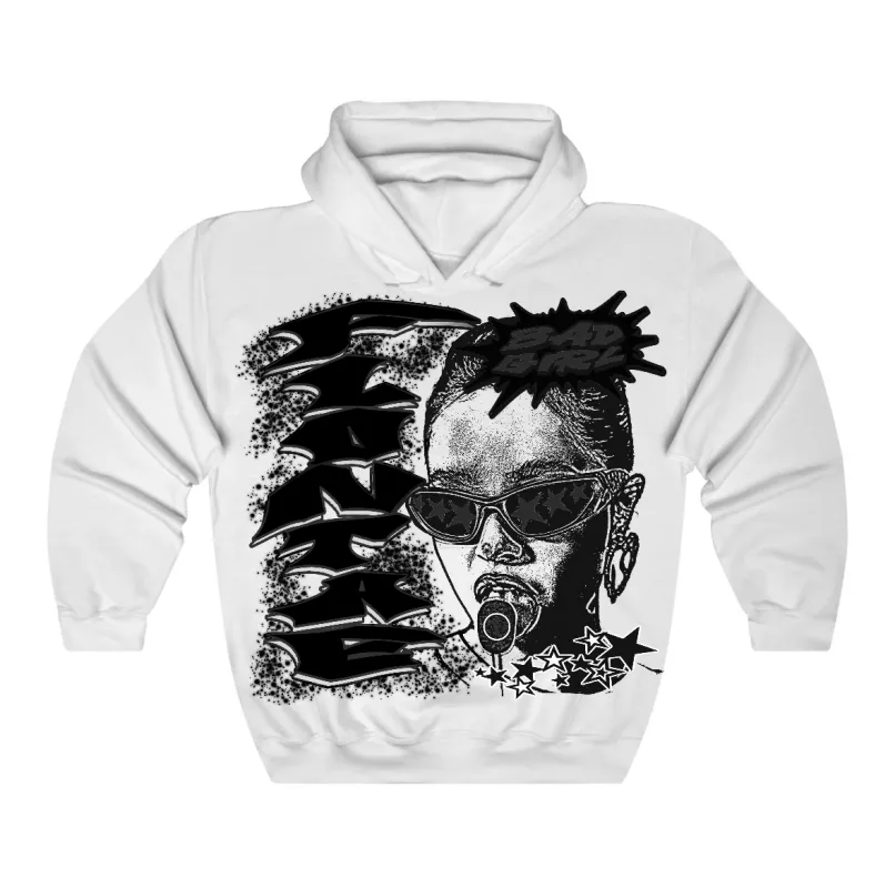 Black Cat 4s Flontae Hoodie Baddie Graphic sold by Flontae Clothing