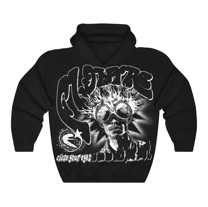 Black Cat 4s Flontae Hoodie Dreaming Graphic sold by Flontae Clothing