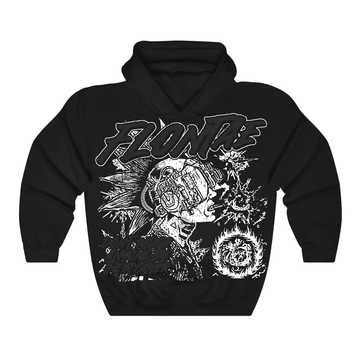 Black Cat 4s Flontae Hoodie Don't Judge Graphic sold by Flontae Clothing