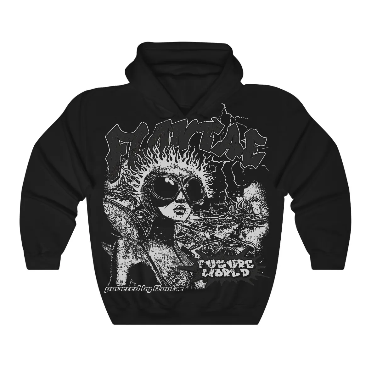 Black Cat 4s Flontae Hoodie Ahead Graphic sold by Flontae Clothing