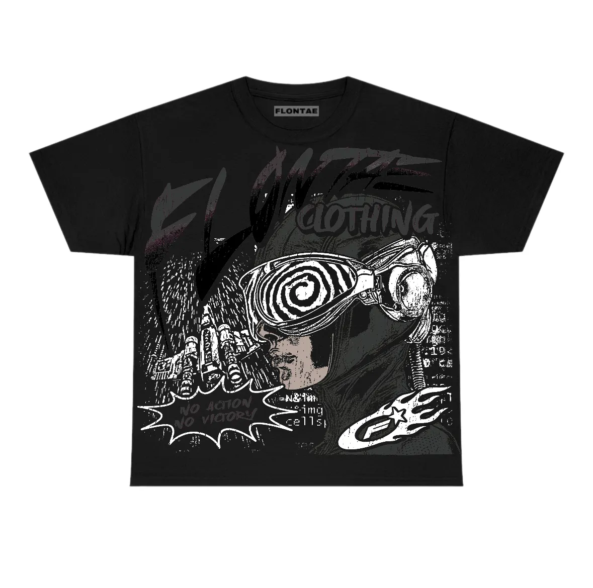 Black Cat 4s Flontae T-Shirt Justify Graphic sold by Flontae Clothing