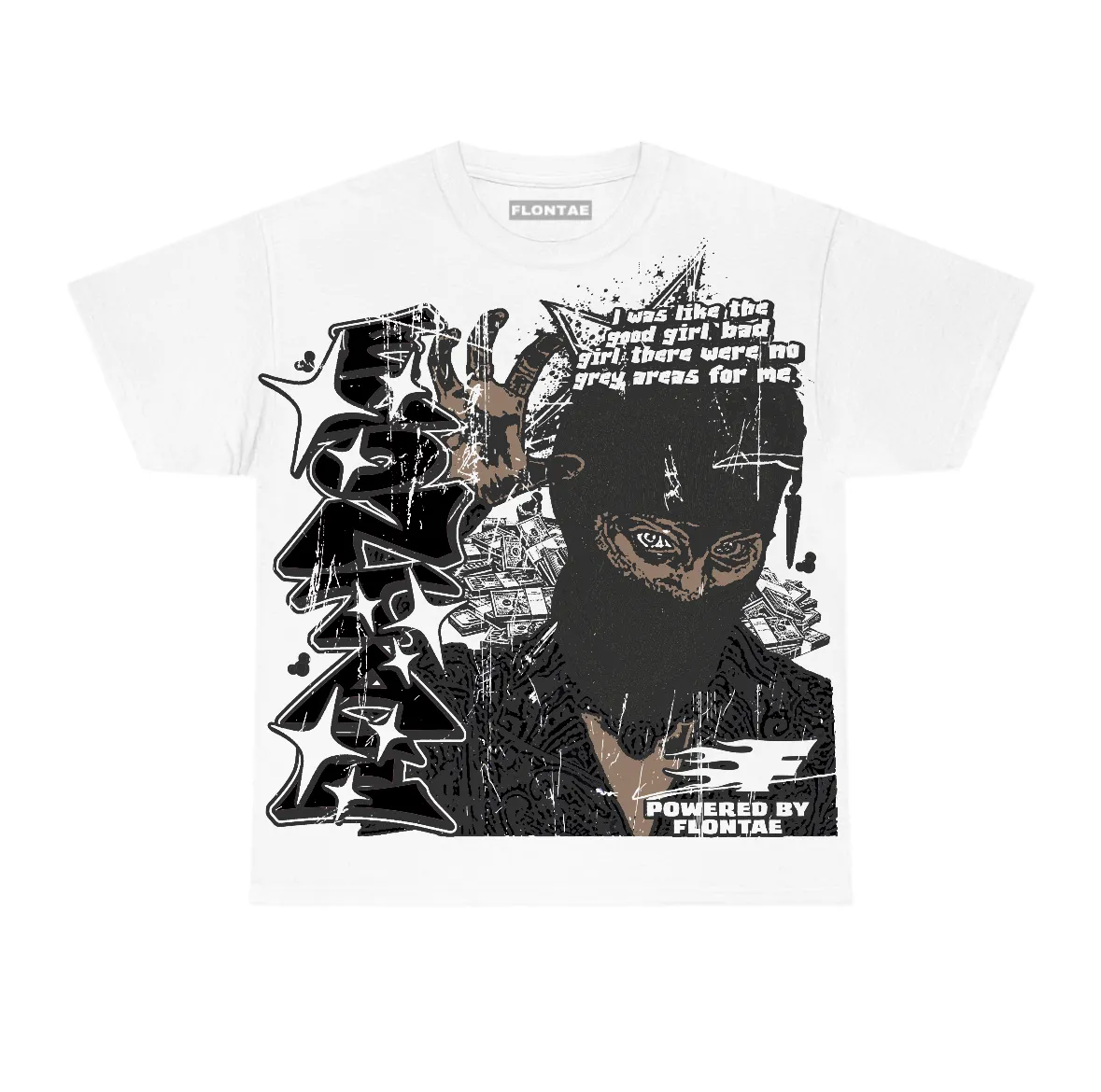 Black Cat 4s Flontae T-Shirt Used To This Graphic sold by Flontae Clothing