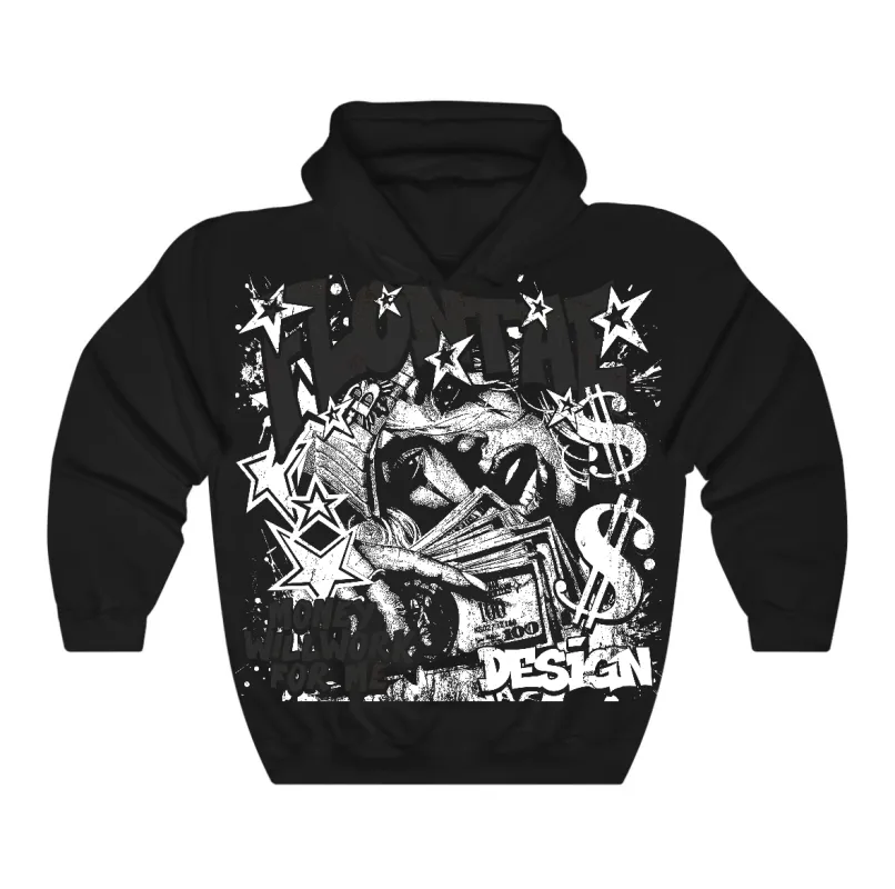 Black Cat 4s Flontae Hoodie Passive Graphic sold by Flontae Clothing