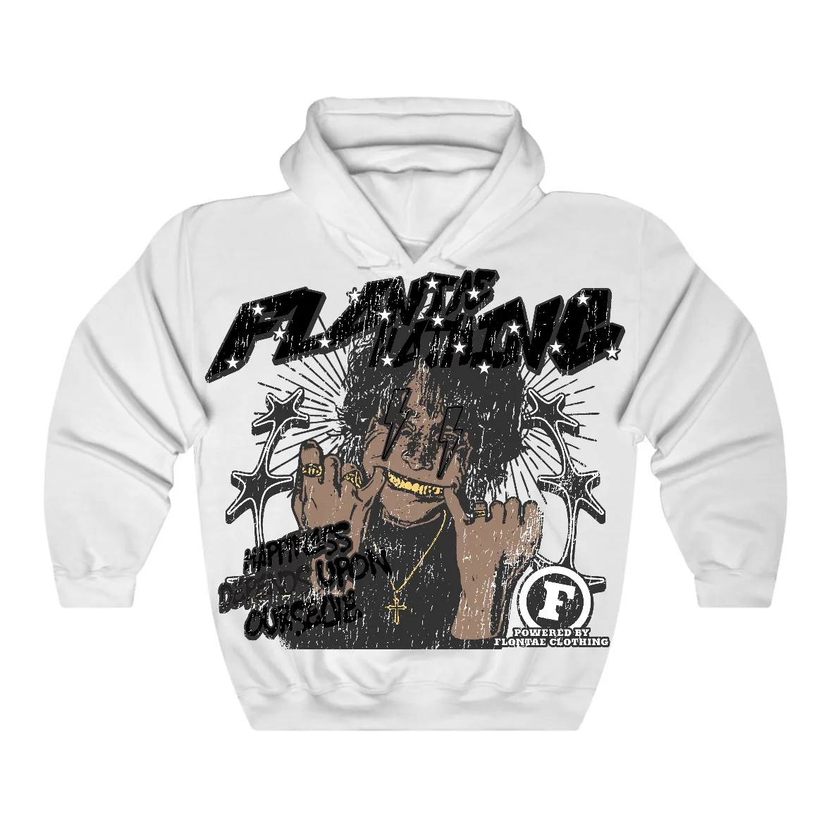 Black Cat 4s Flontae Hoodie Inner Bliss Graphic sold by Flontae Clothing