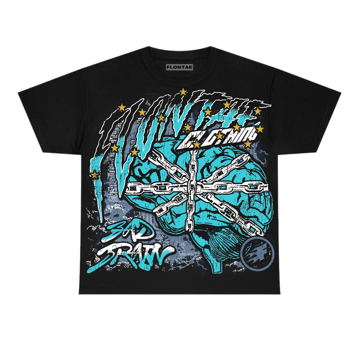 Gamma Blue 11s Flontae T-Shirt Bad Brain Graphic sold by Flontae Clothing