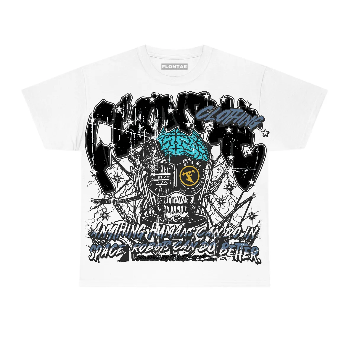 Gamma Blue 11s Flontae T-Shirt Never Cared Graphic sold by Flontae Clothing