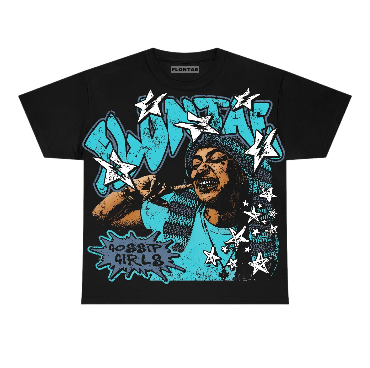 Gamma Blue 11s Flontae T-Shirt Just A Hustler Graphic sold by Flontae Clothing