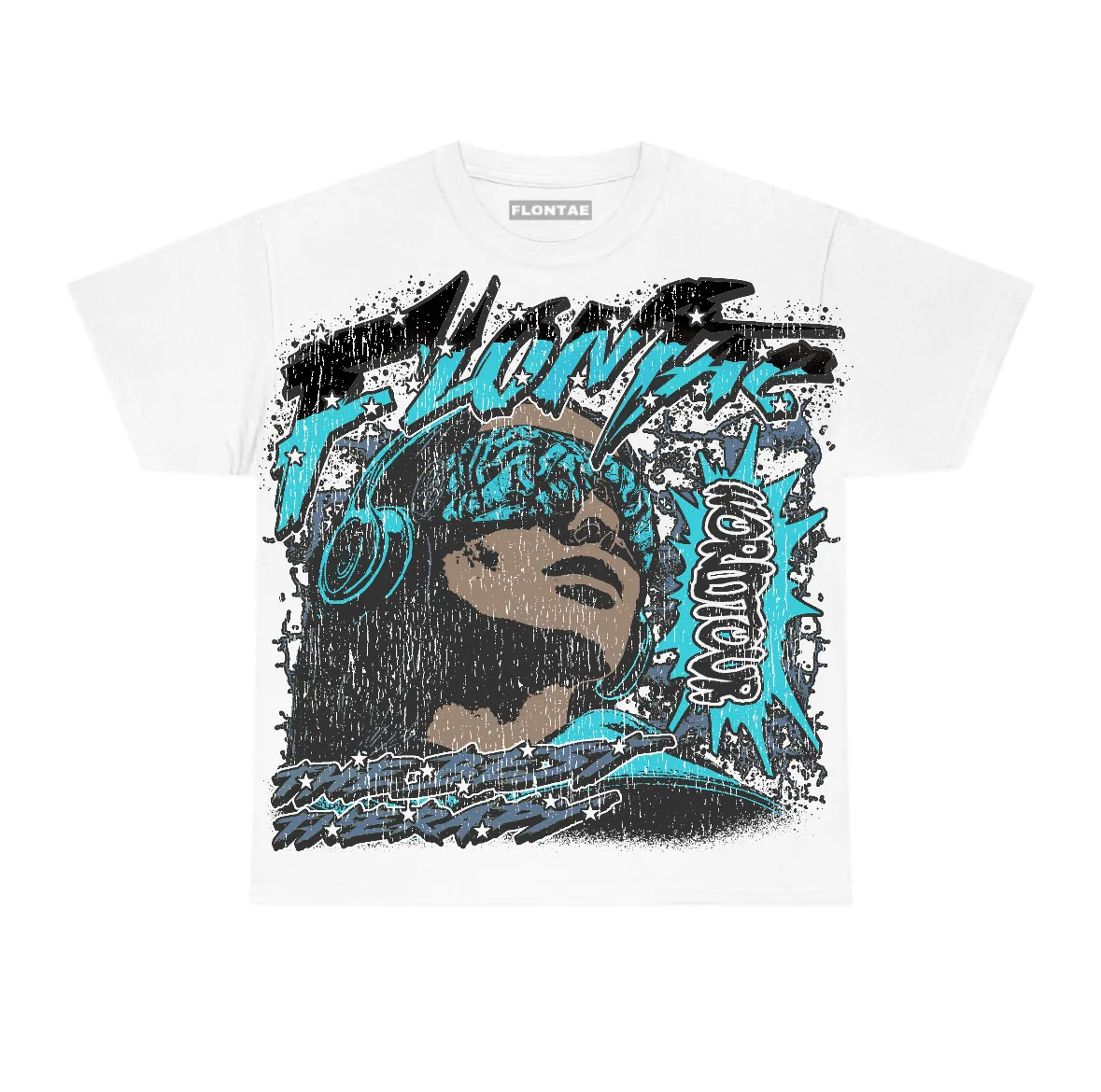 Gamma Blue 11s Flontae T-Shirt Above Everyone Graphic sold by Flontae Clothing