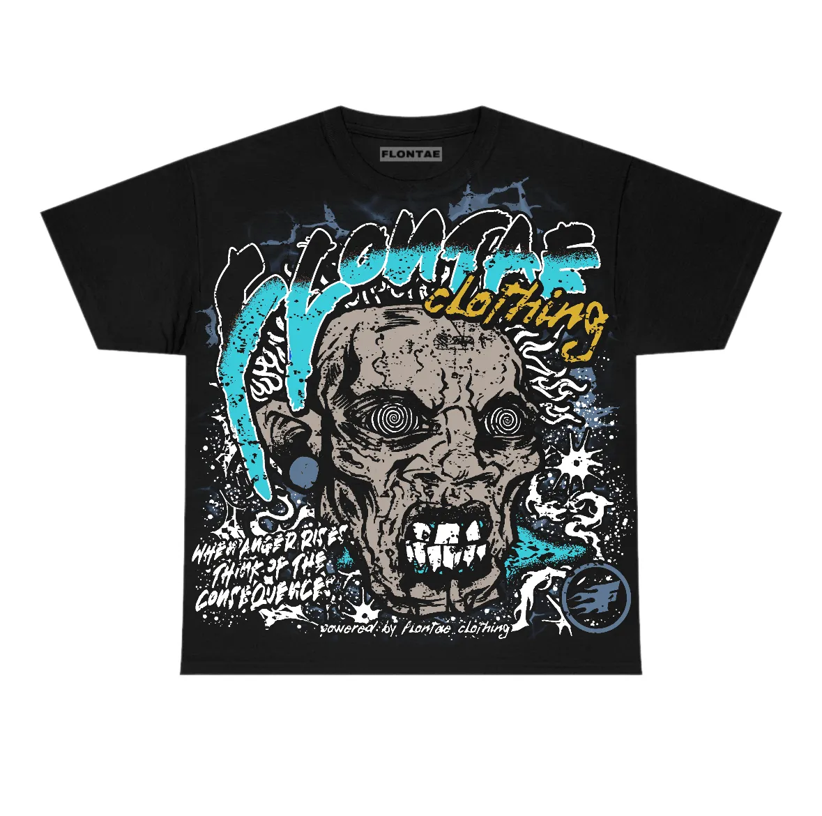 Gamma Blue 11s Flontae T-Shirt Consequences Graphic sold by Flontae Clothing