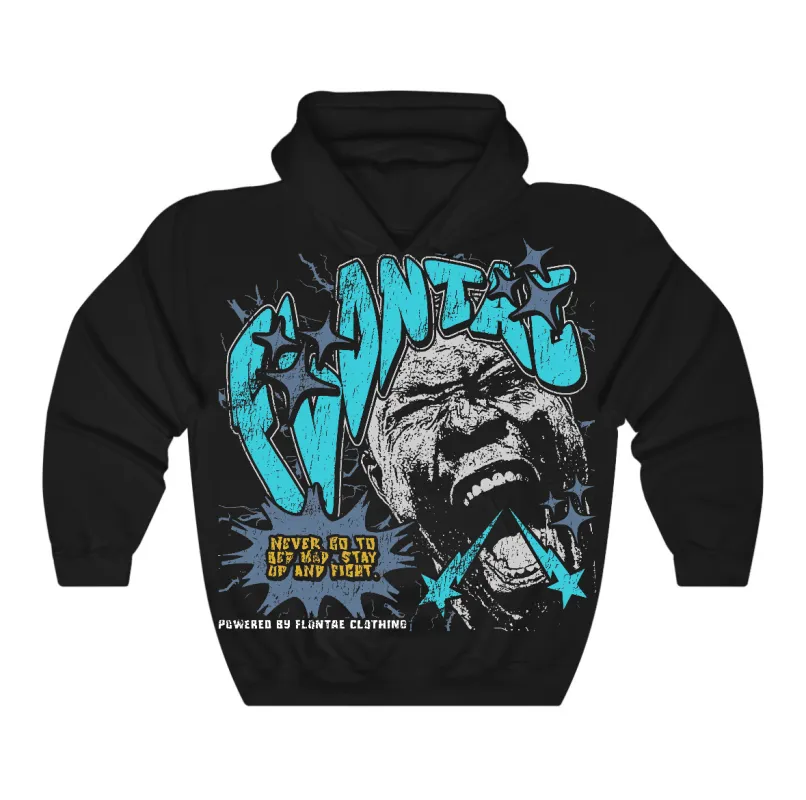 Gamma Blue 11s Flontae Hoodie Never Quit Graphic sold by Flontae Clothing
