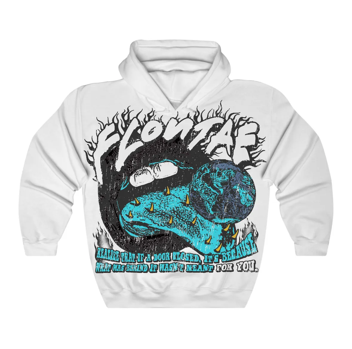 Gamma Blue 11s Flontae Hoodie Don't Worry Graphic sold by Flontae Clothing