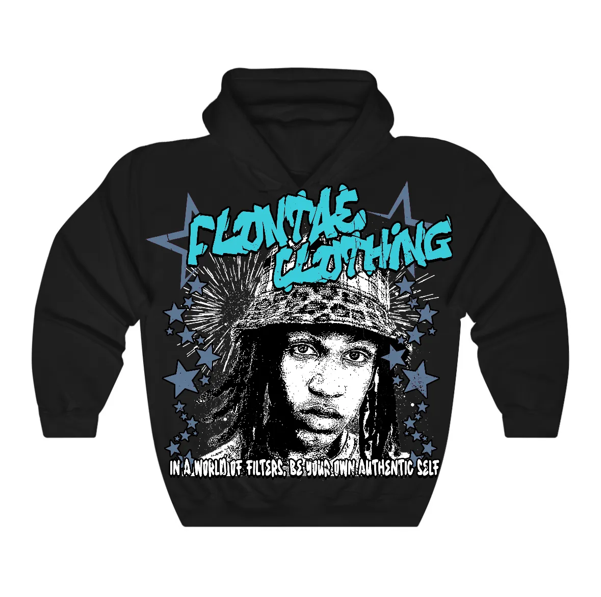 Gamma Blue 11s Flontae Hoodie Be Yourself Graphic sold by Flontae Clothing