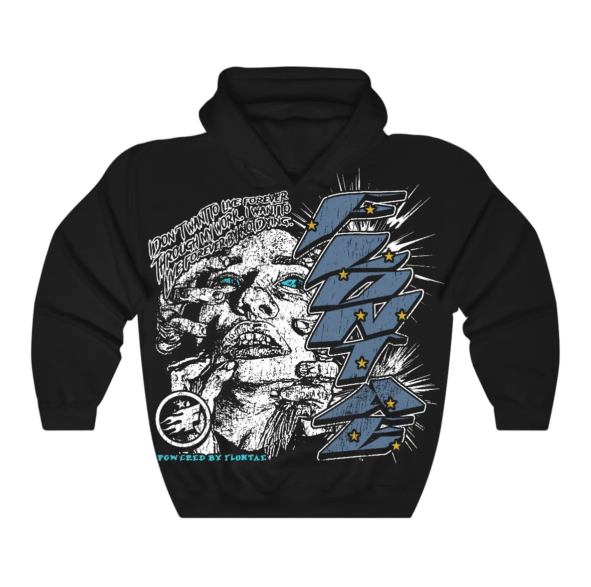 Gamma Blue 11s Flontae Hoodie Forever Graphic sold by Flontae Clothing