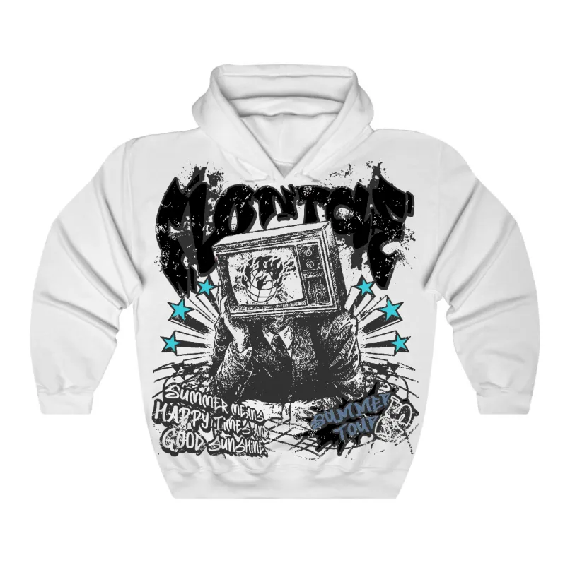 Gamma Blue 11s Flontae Hoodie Happiness Graphic sold by Flontae Clothing