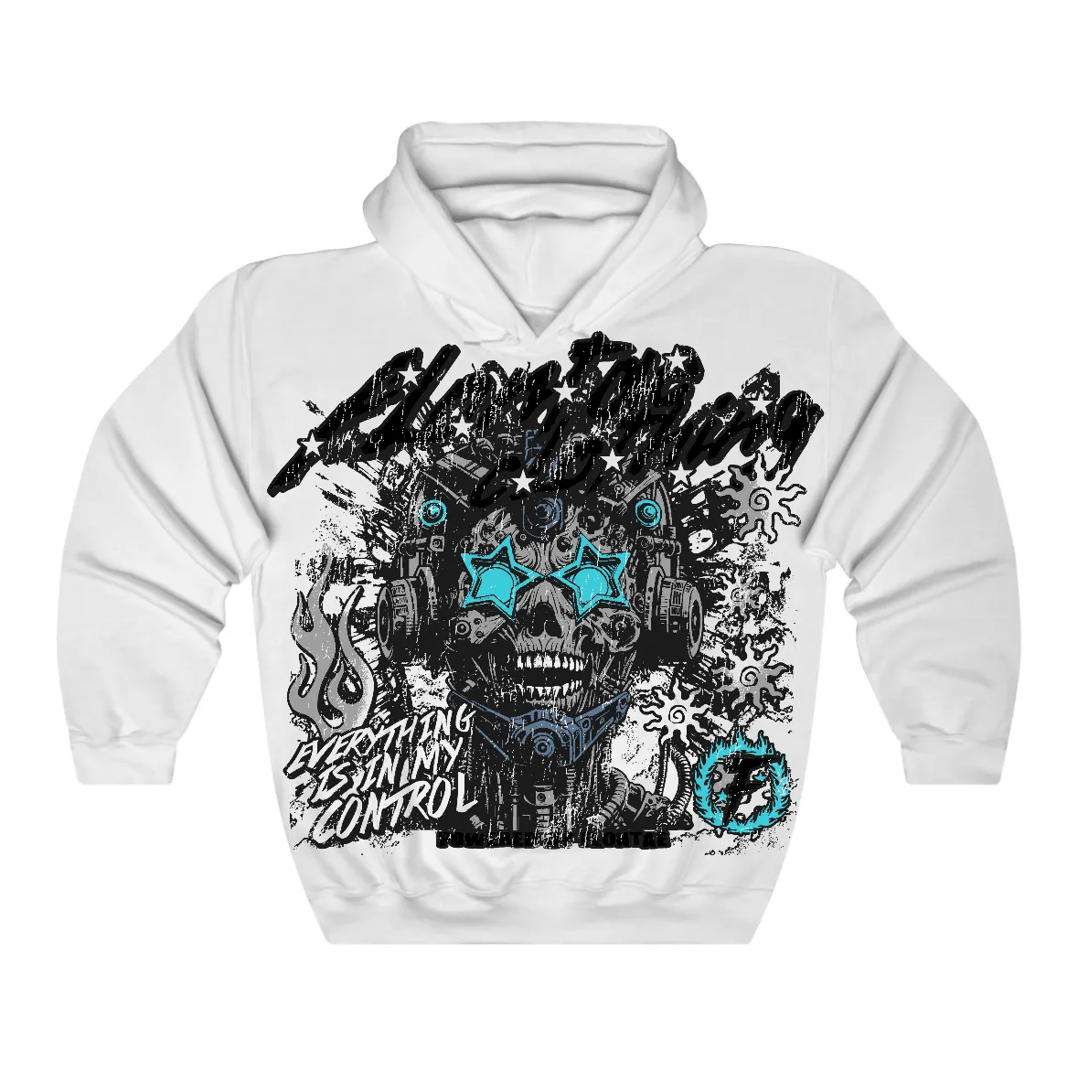 Gamma Blue 11s Flontae Hoodie My Control Graphic sold by Flontae Clothing