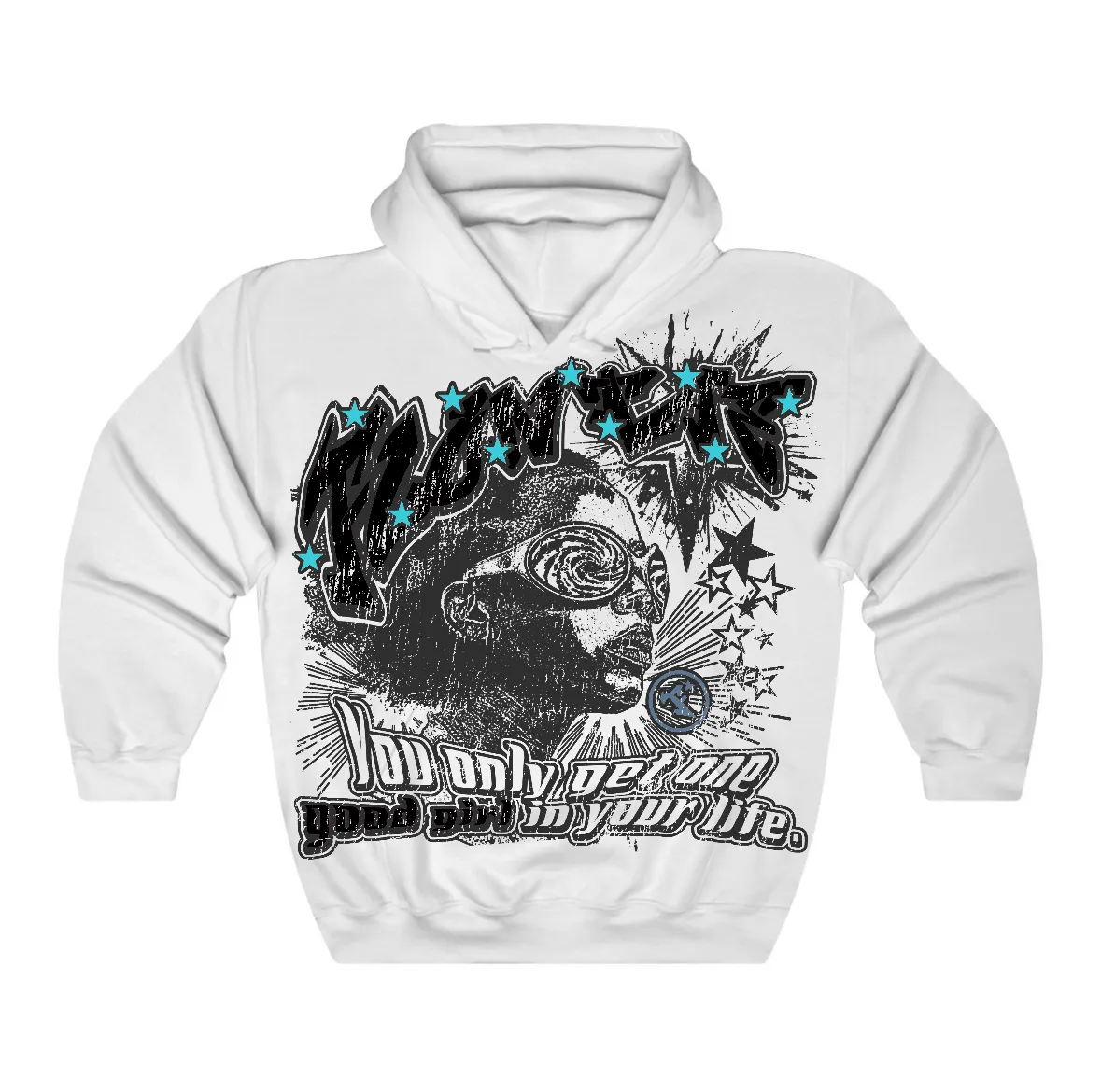 Gamma Blue 11s Flontae Hoodie Good Girl Graphic sold by Flontae Clothing