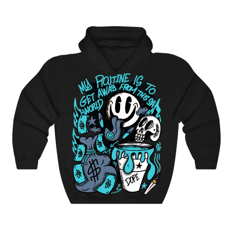 Gamma Blue 11s Flontae Hoodie Stay Out Graphic sold by Flontae Clothing