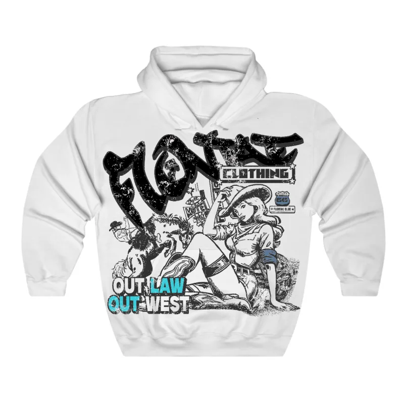 Gamma Blue 11s Flontae Hoodie Frontier Dreamer Graphic sold by Flontae Clothing